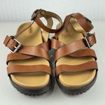 Sam Edelman Eleanora Lug Sole Dark Bourbon Brown Strappy Sandals Size 9 EUR 39 Photo 2