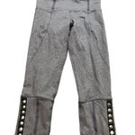 Lululemon Women’s Heather Coal Grey Snap Me Up Crop Pants 6 Athletic Y2K Legging Gray Photo 0