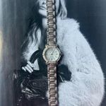 Anne Klein SILVER TONE AK  DIAMOND DIAL WATCH Photo 1