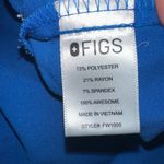 FIGS Catarina Technical Collection XXS Scrub Top Women's Royal Blue Medical Photo 1