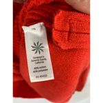 Athleta  Uplands Knit Pullover Sweater Orange Side Zip Size Medium Photo 4