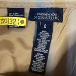 Jones New York Signature Tan and White Pinstripe Pants Photo 8