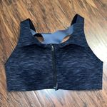 Lululemon Women’s Enlite Bra black and gray zipper front padded activewear run Photo 1