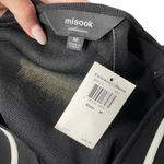 Misook  Collection Black White Piped Knit‎ Sheath Dress Size Medium Photo 9