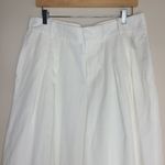 Gap Women’s Super High Rise Pleated White Culotte Shorts Size 12R Photo 1