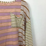 We The Free  Mixed Stripe Jersey Prep Top Size XS Photo 2