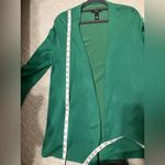 Alfani  Open Front Cardigan Bell Sleeve Green Womens small Rayon Preppy Bright‎ Photo 12