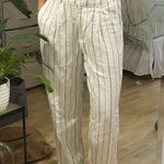 Old Navy  White and Blue Striped Linen Pants XS Photo 0
