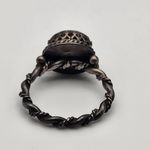 Vintage Handcrafted Sterling Silver & Turquoise Ring (7) Blue Photo 6