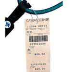 Vintage Casual Corner Statement Belt Size Small Boho Turquoise Rope Braid Artsy Green Photo 6