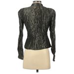 Worth Vintage Grey Long Sleeve Lagenlook Jacket Womens 0 Artsy 1980s Metallic Gray Photo 2