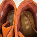 Toms Kala Desert Lace Up Orange Suede Wedge Heel Lace Up Ankle Booties Size 8 Photo 4