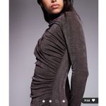 Daska exclusive jersey maxi dress with drape detail in chocolate brown Size M Photo 2