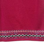 Vintage Vest Womens Medium RedHand Embroidered Cowboy Western Cactus Zip Front Red Photo 9