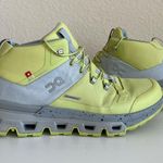 on cloud On Running Cloudtrax Waterproof Hiking Shoes Women’s 8 Gray Yellow Photo 0