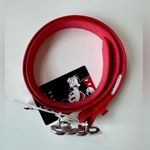 Disney Mickey Mouse Double Ears Belt Red/Silver Size M NWT Photo 6
