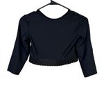 Marena Recovery Open Bust 3/4 Length Sleeve Vest Size Small Black Photo 1