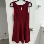 EXPRESS Red and Navy Striped A-Line Fit & Flare Skater Dress - Small Photo 1