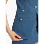 Veronica Beard Tamara Denim Vest Top Size 8 Photo 3