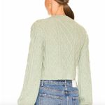 Lovers + Friends NWT Opal Cardigan Sweater Cropped Meadow Green L Photo 2