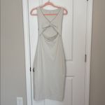 Babaton Aritzia  Mantel Contour Dress M Matte Pearl Photo 1