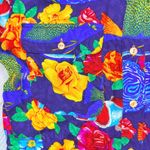 Vintage rinzi tropical outfit short sleeve shirt and shorts with belt 2/sm beach Blue Photo 3