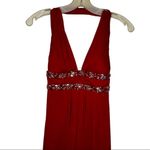 B Darlin  Red Halter Formal Maxi‎ Dress Photo 4