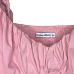 Abercrombie & Fitch Ruffle Sleeve Poplin Peplum Top
Size L Photo 1