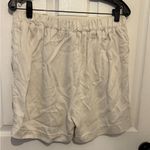 Nation Ltd  Women's White Chambray Casual Shorts Size L Photo 1