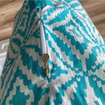 Tracy Negoshian  Teal Long Sleeve V-Neck Cotton Tunic Photo 2