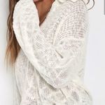 Lulus Ivory Loose Knit Collared Sweater Top Photo 1