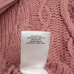 Lucky Brand  S Pink Cable Knit Quarter Zip Cropped Pullover Sweater Cottagecore Photo 6