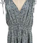 Madewell Plus Sophia Smocked Midi Dress Florentine Floral Blue Gray Plus Size 3X Photo 4