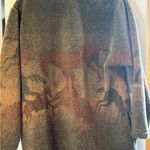 COUNTRY CLOTHING CO. GREEN BROWN FLEECE JACKET WITH HORSE DESIGN OVERSIZED SMALL Size undefined Photo 5