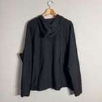 L.L.Bean Hooded Full Zip Workout Sweatshirt Jacket Women's 2X Black Outdoor Photo 2