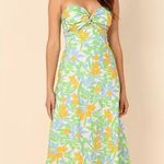 Petal and Pup  Vanessa Yellow Tulip Strapless Midi Dress Photo 0