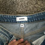 Ceros Jeans Classic Blue Distressed Denim Shorts Size 29 Photo 1