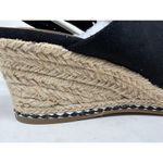Bella Vita  Nadette II Black Faux Suede Espadrille Sandals 9 Photo 6