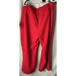 Worthington Womens Red Curvy Fit Perfect Trouser Flat Front Pockets Size 20WS Photo 1