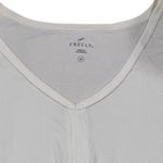 Fabletics Freely White Knotted Front Sleeveless Tank Top Size Medium Photo 1