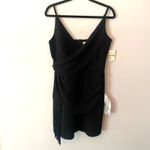 Dress the Population NWT Alida Black Fringe Sleeveless Mini Dress Women's Large Photo 1