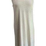 Chico's Striped Sleevless Midi Shift Dress in Cream and White Size 1=USM Photo 0