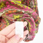 Antica‎ Sartoria Womens Abstract Boho Artsy Mixed Print Button Up Shirt Size L Brown Size L Photo 3