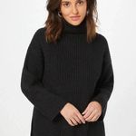 FOR THE REPUBLIC Black Chunky Knit Turtleneck Long Sleeve Sweater Womens Size S Photo 0