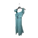 T Tahari  Eyelet Midi Dress Size Medium‎ Photo 6
