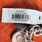 Guess Y2K Charm Link Bracelet Silver Rose Gold Crystal Logo Dangle Modern Glam Photo 9