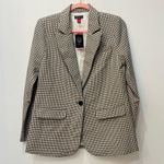 Vince Camuto NWT checkered plaid tan blazer size small Photo 2