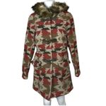 Staring At Stars Jacket Small Parka Hooded Faux Fur Coat Tribal Southwest Aztec Photo 1