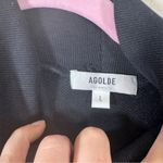 AGOLDE Black Turtleneck Sweater Womens L Ribbed Oversized Sleeve Fall Casual Photo 3