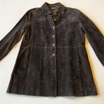 Chico's Chico’s Leather Suede Shirt Jacket Photo 0